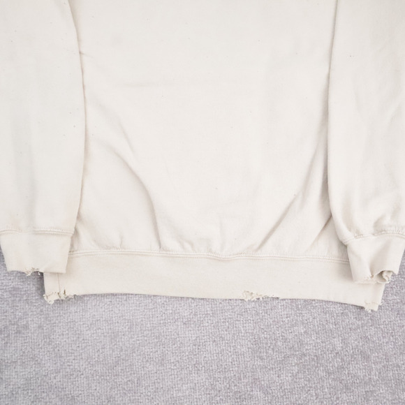 Thrashed Queen Music Band Tour Small Beige Long Sleeve Pullover Sweatshirt - Picture 8 of 13